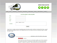 Tablet Screenshot of greenforceelectric.com